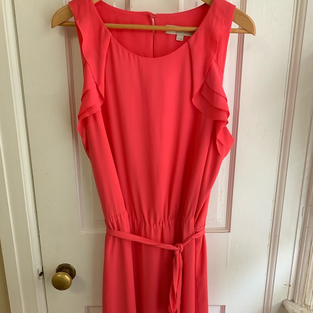 Loft | Sleeveless Coral Dress